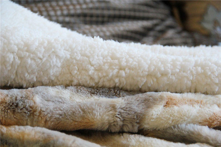 Lynx Faux Fur Throw